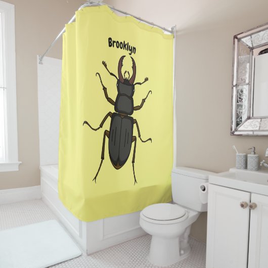 Insektendarstellung Duschvorhang (Beispiel)