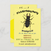 Insektendarstellung Einladung (Vorne/Hinten)