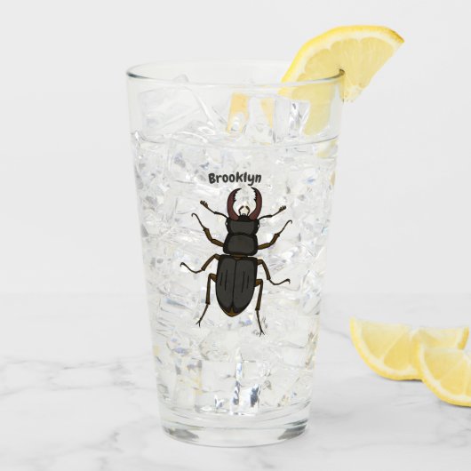 Insektendarstellung Glas (Rückseite Ice)