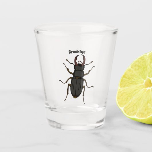 Insektendarstellung Schnapsglas (Vorderseite)