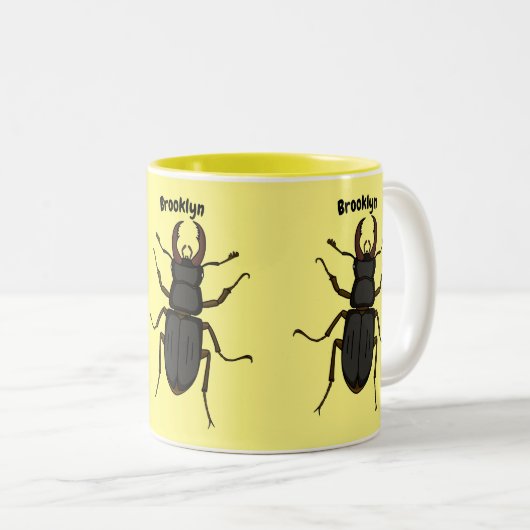 Insektendarstellung Zweifarbige Tasse (VorderseiteRechts)