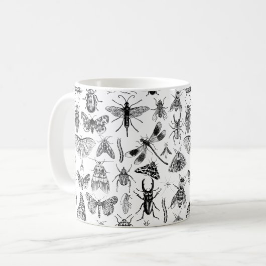 Insektendesign-Tasse Kaffeetasse (Vorderseite Links)