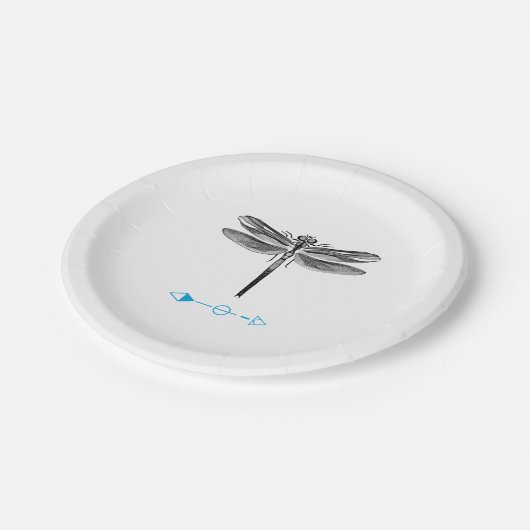 Insektendrachenfliege-Modefilm LO Pappteller (Schrägansicht)