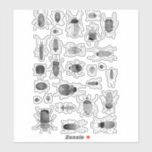 Insektenkäfer Aufkleber (Blatt)