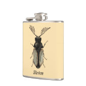 Insektenkunst: Cooler Käfer Flachmann (Links)