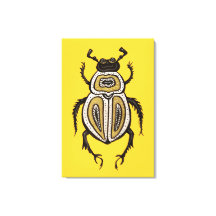 Insektenkunst Lover Yellow Decorative Käfer