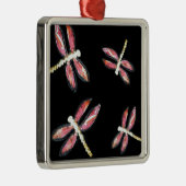 Insektenkunst Rosa Dragonfly Ornament Aus Metall (Rechts)