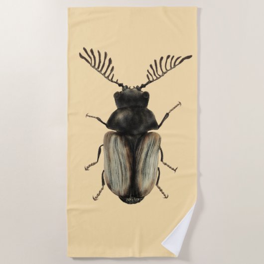 Insektenkunst Strandtuch (Vorderseite)
