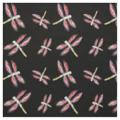 Insektenkunst tanzt Rosa Libellen Stoff (Muster)