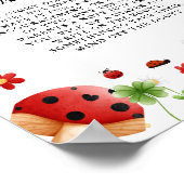 Insektenlaute Lady Late Night Diaper Kinderduschen Poster (Ecke)