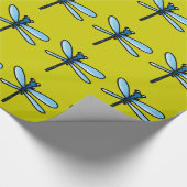 Insektenlibelle Geschenkpapier (Ecke)
