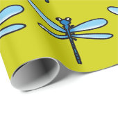 Insektenlibelle Geschenkpapier (Rolleneckpunkt)