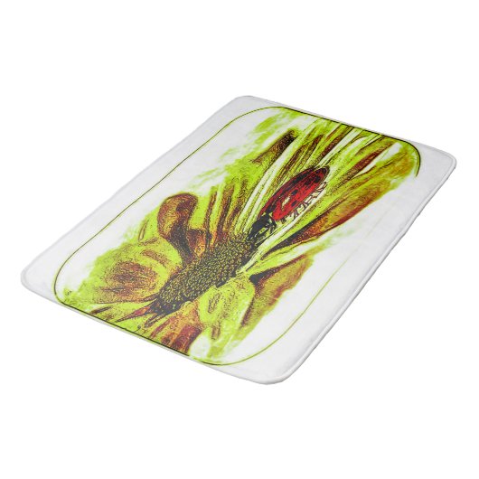 Insektenmodelle: Ladybug Life 01-04 Badematte (Schrägansicht)