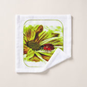 Insektenmodelle: Ladybug Life 01-04 Badhandtuch Set (Waschlappen)