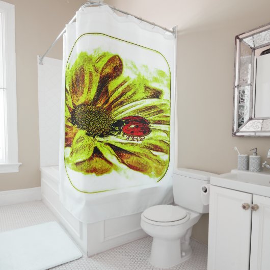 Insektenmodelle: Ladybug Life 01-04 Duschvorhang (Beispiel)