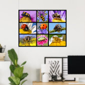 Insektenmosaik von Fotos Poster (Heimbüro)