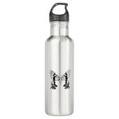 Insektenmoth Black Edelstahlflasche (Vorderseite)