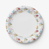 Insektenmuster Pappteller (Vorderseite)