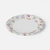 Insektenmuster Pappteller (Schrägansicht)