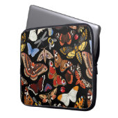 Insektennahtloses Muster Laptopschutzhülle (Vorderseite Links)