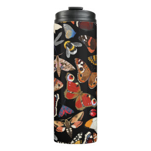 Insektennahtloses Muster Thermosbecher