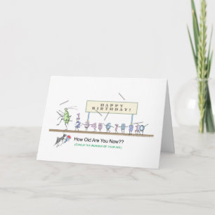 Insektenparade HappyBirthday Card - Altersgruppe u Karte