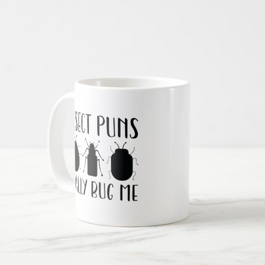 Insektenpullover Kaffeetasse (Vorderseite Links)