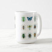 Insektensammlung Aquarellmalereien Insektenkunst Kaffeetasse (VorderseiteRechts)