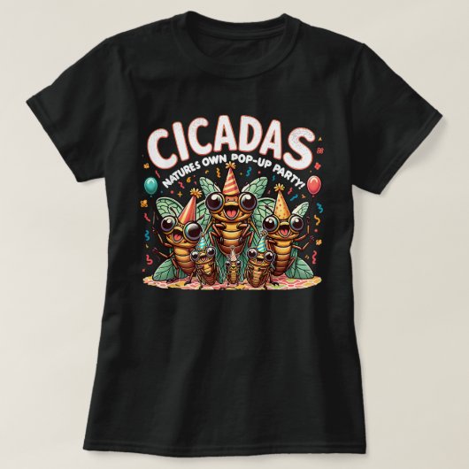 Insektenschwarm Doppelbrood Jumping Bug Cicada T-Shirt (Design vorne)