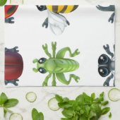 Insektenwanzenikonen Küchentuch (Gefaltet)