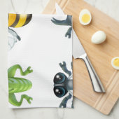 Insektenwanzenikonen Küchentuch (Viertel Falte)