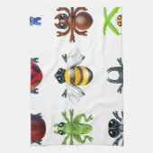 Insektenwanzenikonen Küchentuch (Vertikal)