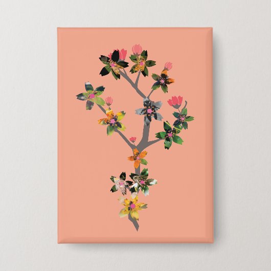 Insektenzweige Button (Vorderseite)