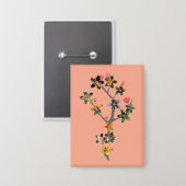 Insektenzweige Button (Vorderseite/Rückseite)