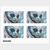 Insektizid an erwachsenen humanoiden Alien Rechteckiger Aufkleber (Blatt)