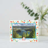 Insel Açores - Die Lagune von Sete Cidades Postkarte (Stehend Vorderseite)