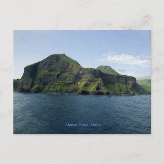 Insel Akutan Postkarte (Vorderseite)