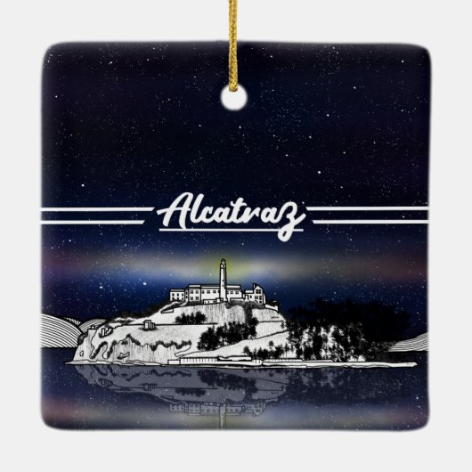 Insel Alcatraz Keramikornament (Rückseite)