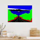 Insel Alcatraz Poster (Küche)