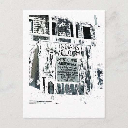 Insel Alcatraz Postkarte (Vorderseite)