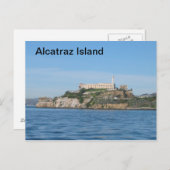 Insel Alcatraz Postkarte (Vorne/Hinten)