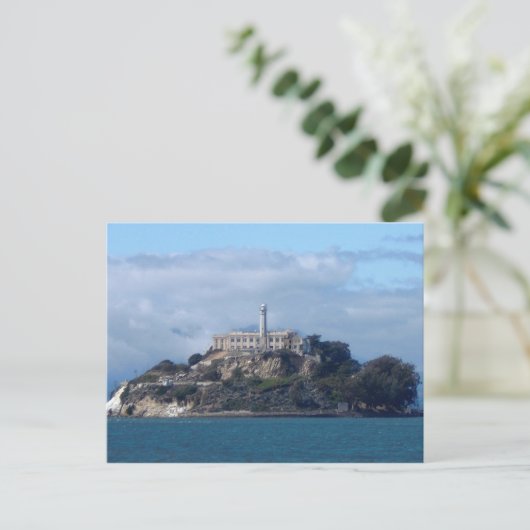 Insel Alcatraz Postkarte (Stehend Vorderseite)