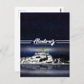 Insel Alcatraz Postkarte (Vorne/Hinten)