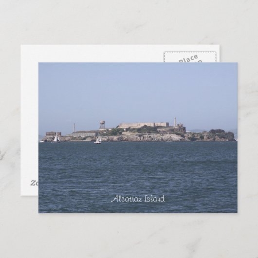 Insel Alcatraz Postkarte (Vorne/Hinten)
