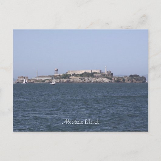 Insel Alcatraz Postkarte (Vorderseite)