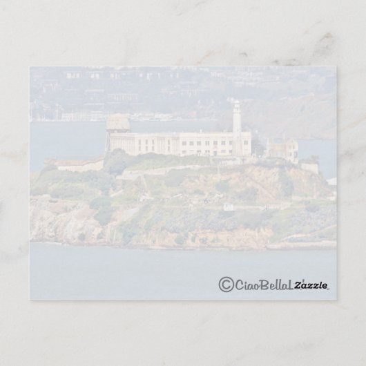 Insel Alcatraz Postkarte (Rückseite)
