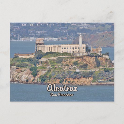 Insel Alcatraz Postkarte (Vorderseite)