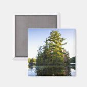Insel am Lago Pond Magnet (Vorderseite/Rückseite)