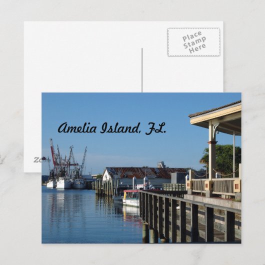 Insel Amelia, FL, Postkarte (Vorne/Hinten)