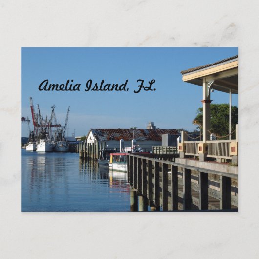 Insel Amelia, FL, Postkarte (Vorderseite)